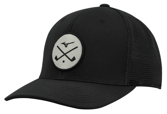 メンズウェア ELECTRICGOLF LOGO CROSS COLLAR BLACK XL Mizuno Golf Crossed Clubs Meshback Hat | RockBottomGolf.com